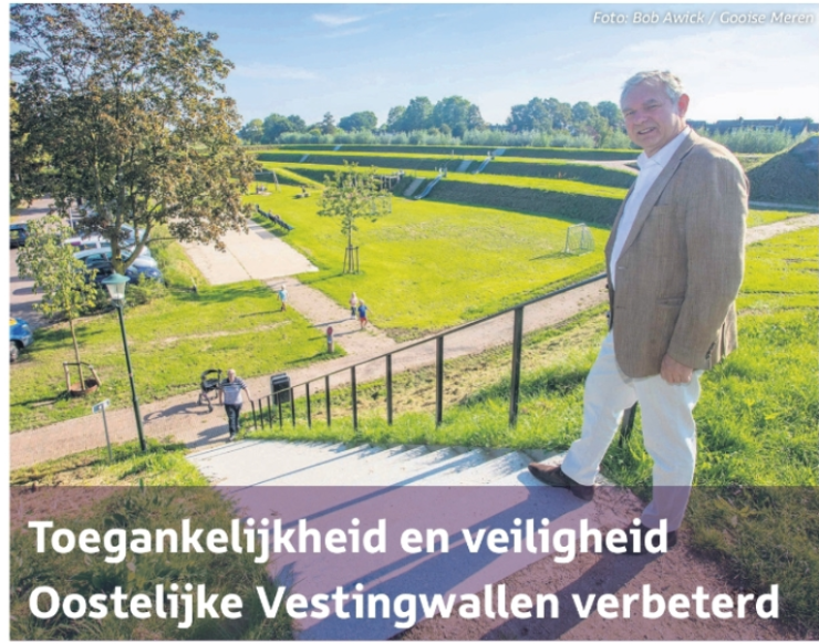 Toegankelijkheid en veiligheid Oostelijke Vestingwallen Muiden verbeterd